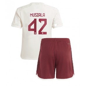 Bayern Munich Jamal Musiala #42 Dětské Alternativní dres komplet 2023-24 Krátký Rukáv (+ trenýrky)